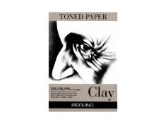 Bloc desen Toned Paper Clay, A4, 120g, 50 file, fara spirala Fabriano