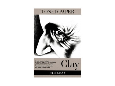 Bloc desen Toned Paper Clay, A4, 120g, 50 file, fara spirala Fabriano foto