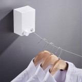 Uscator de camera rufe cu franghie retractabila si montaj pe perete - extensibil - 4,2 m, Bewello
