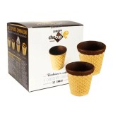 Cumpara ieftin Pahare comestibile Chocup&reg; medii, Napolitana si Ciocolata, 12 Buc, Chocup