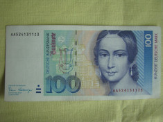 100 Deutsche Mark / Marci 1989 GERMANIA / 2 foto