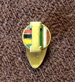 Insigna (cu talpa) emailată veche - Clubul de Baschet VARESE IGNIS Italia, fabricant FRATELI MILANO