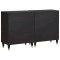 Bufet 2 buc. 60 x 33 x 75 cm Lemn de mango solid Negru - 7