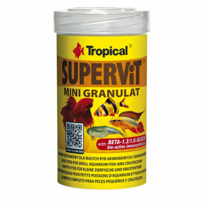 SUPERVIT mini granulat, Tropical Fish, 250ml/ 162.5g AnimaPet MegaFood foto