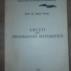 Lectii de programare matematica- Vasile Tamas