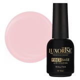 Cumpara ieftin Fiber Base with Vitamins LUXORISE, Milky Pink 15ml