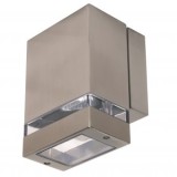 Aplica de exterior Gardenya-1, Inox, IP44, GU10, putere 35 W, Horoz