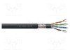 Cablu Ethernet S/UTP Cat 6 litat 500m PVC negru Reds Music
