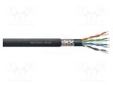 Cablu Ethernet S/UTP Cat 6 litat 500m PVC negru Reds Music
