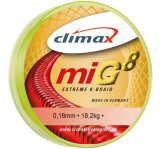 Fir Textil Climax MIG 8, galben fluo, 135m (Diametru fir: 0.22 mm)