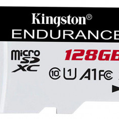 Card de memorie Kingston MicroSDXC Endurance, 128GB, Clasa 10, UHS-I
