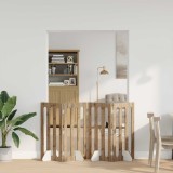 vidaXL Țarc pliabil pentru animale de companie 4 pcs Stejar Artizanal 8005988