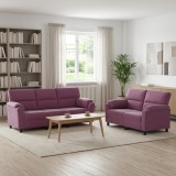 Set de canapea 2 pcs Violet Catifea