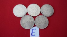 100000 LEI 1946 ARGINT LOT 5 BUC (E)