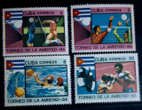 Cuba 1984 sport volei,box, polo serie 4v. neștampilată, Nestampilat