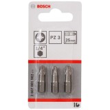 Bosch 2607001562 - Set capete de insurubare profil PZ3 3 bucati