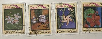 (A) Timbre straine serii tematica Flora Cuba foto