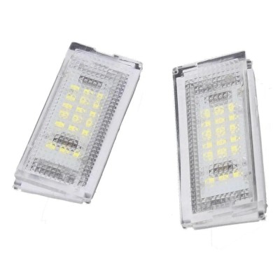 Set 2 lampi numar cu LED Canbus alb-rece 6000K pentru BMW E46 foto