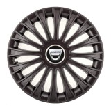Set 4 Capace Roti, potrivite jantelor de R14, pentru Dacia, model dino Negru, Autohelix MSA