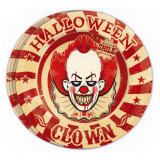 Farfurii clown horror 23 cm, Widmann Italia