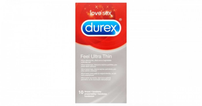 Durex Feel Ultra Thin &Oacute;vszer 10db