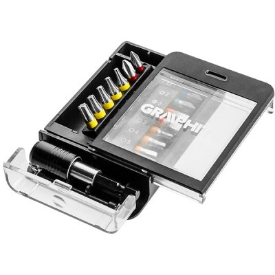 Set biti cu adaptor graphite 56H616 HardWork ToolsRange foto
