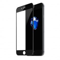 Folie Sticla Baseus pentru iPhone SE 2 (2020), Full Cover, Anti BlueRay, Negru foto