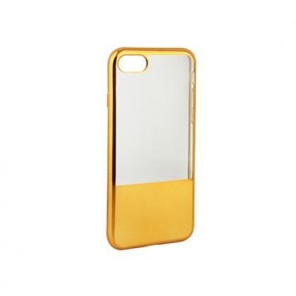 Husa Silicon ELECTROPLATE Apple iPhone 6/6S (4,7inch ) Gold