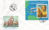 *Romania, LP 1297/1992, 500 de ani de la descoperirea Americii, col. dant., FDC