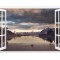 Sticker decorativ, Fereastra 3D, Lac, 85 cm, 542STK-2