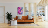 Tablou decorativ, 1125, Sticla temperata, 50 x 70 cm, Multicolor, Glassen
