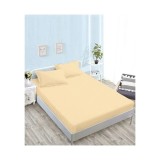 Cumpara ieftin Husa de Pat + 2 Fete de Perna Bumbac Damasc, Crem - XIA189