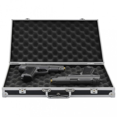 vidaXL Valiză pentru armă, negru, aluminiu ABS foto
