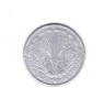 Moneda Africa Occidentala franceza 1 franc 1948, extrem de uzata, Aluminiu