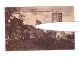 CP Targoviste - Ruine si turnul Chindiei, interbelica, necirculata, stare foarte buna, Printata, Dambovita