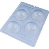 Forma ciocolata Sfere fatetate, 3 parti, 4 cavitati, &Oslash;60mmxh30mm