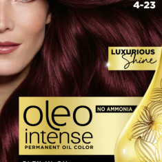 Vopsea de par fara amoniac Color Oleo 4-23 roscat burgundy, 115ml, Syoss