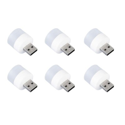 Set 6 mini lampi LED de veghe, USB, portabile foto