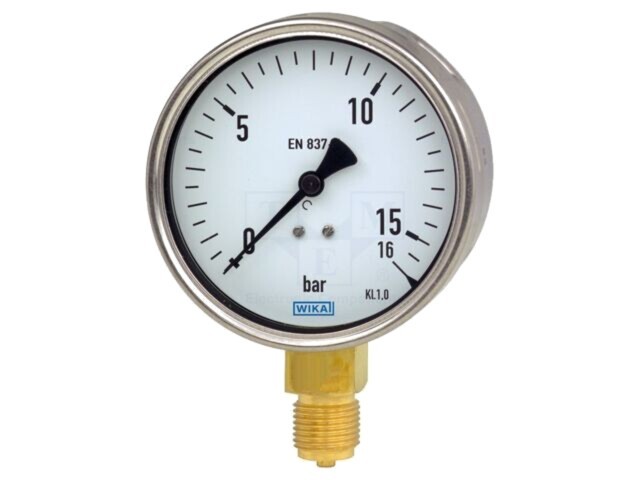 Manometru analog WIKA 0-4 bar 100mm oțel inoxidabil IP54