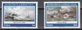 Peru 1979 - Eroii Războiului din Pacific - Picturi de E. Velarde și T. Castillo, 2 Serii, MNH