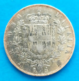 ITALIA 5 LIRE 1870 M BN VITORIO EMANUELE II ARGIN STARE FOARTE BUNA P