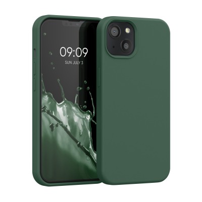 Husa Kwmobile pentru Apple iPhone 13, Silicon, Verde, 55878.169 foto