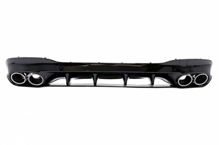 Difuzor Bara Spate cu Ornamente Evacuare Mercedes CLA X118 Shooting Brake C118 Coupe Sport Line (2019-up) CLA45S Design Aerodynamic Package Performanc