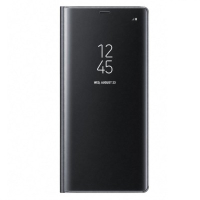 Husa de protectie Samsung Clear View Standing pentru Galaxy Note 8, Black foto