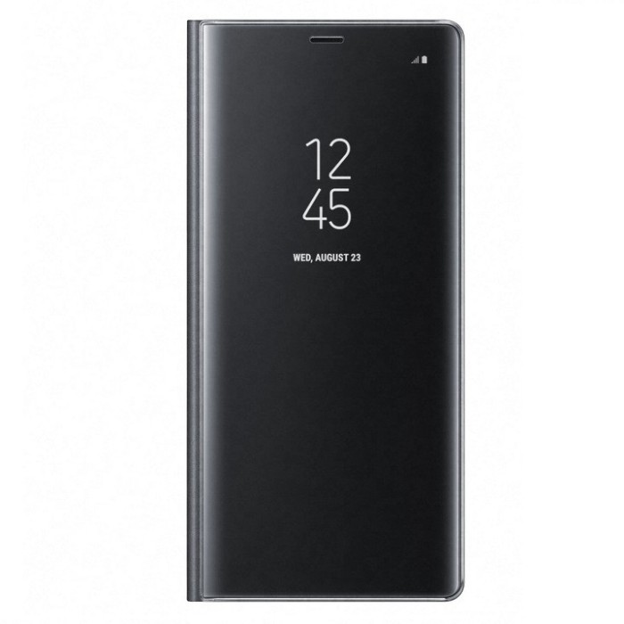 Husa de protectie Samsung Clear View Standing pentru Galaxy Note 8, Black