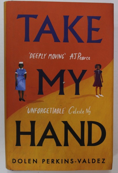 TAKE MY HAND by DOLEN PERKINS - VALDEZ , 2022 , COPERTA CU URME DE UZURA SI HALOURI DE APA *