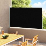 VidaXL Copertină laterală retractabilă de terasă, negru, 200 x 300 cm