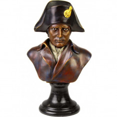 Bust Napoleon -statueta din bronz pe un soclu din marmura BG-36 foto