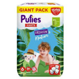 Scutece Pants Fashion &amp; Nature, Nr. 6, 15 kg+, 56 buc, Pufies