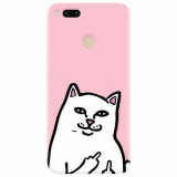 Husa silicon pentru Xiaomi Mi A1, White Cat